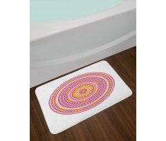 Abstract Bohemian Medallion Bath Mat