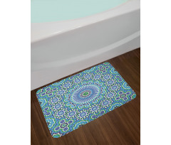 Eastern Floral Ornate Motif Bath Mat