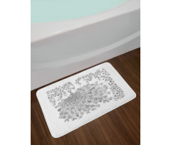 Blossoming Branch and Bird Bath Mat