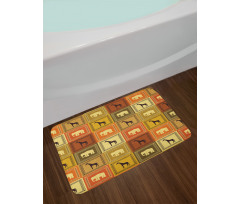 Animals Pattern Bath Mat