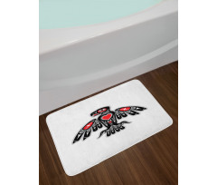 Indigenous Totem Bird Art Bath Mat