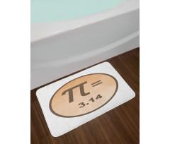 Value Number in Circle Bath Mat