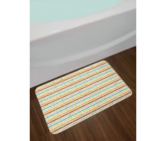 Geometrical Rounded Ornate Bath Mat