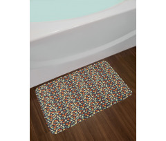 Apple and Pear Silhouettes Bath Mat