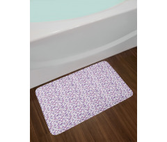 Cartoonish Petals Bath Mat