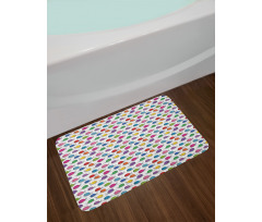 Funny Shelled Vivid Snails Bath Mat