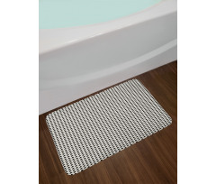 Simple Dots and Triangles Bath Mat