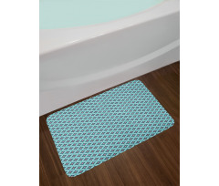 Diamond Centered Rounds Bath Mat