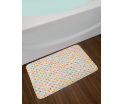 Love Hearts and Dots Bath Mat