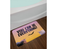 You Can Do Everything Phrase Bath Mat