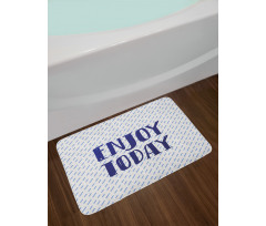 Positive Phrase Bath Mat