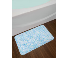 Ocean Waves Swirling Foam Bath Mat