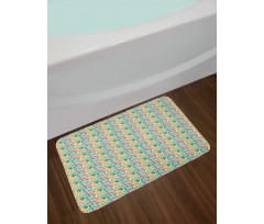 Funny Spring Flowers Bloom Bath Mat