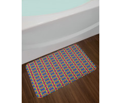 Multicolor Butterfly Bath Mat