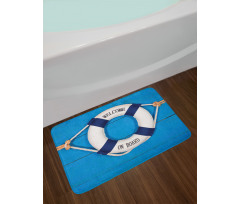 Welcome on Board Sign Bath Mat