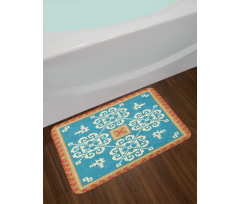 Nordic Style Square Ornament Bath Mat