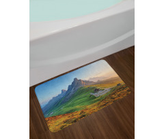 Sunrise at Dolomites Bath Mat