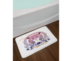 Greekic Owl Woman Bath Mat