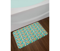 Energetic Kitten Bath Mat