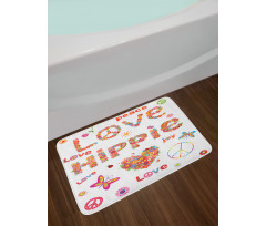 Love Hippie Vivid Floral Bath Mat