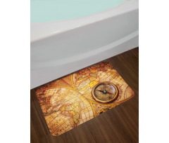 Old World Map Bath Mat