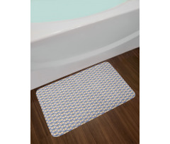 Symmetric Flowers with Buds Bath Mat