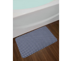 Folkloric Floral Monochrome Bath Mat