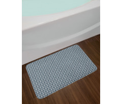 Heart Swirl Floral Branches Bath Mat