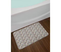 Bloom in Nostalgic Colors Bath Mat