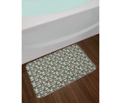 Childish Butterfly and Tree Bath Mat