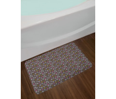 Autumn Pine Cone Bath Mat