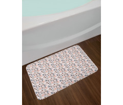 Leopards Pomegranate Palms Bath Mat