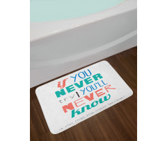 Inspiration Philosophy Bath Mat