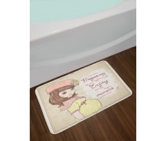 Pregnancy Themed Slogan Bath Mat