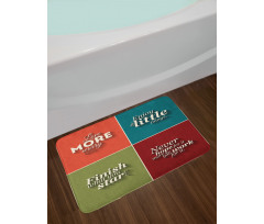 Love More Worry Less Bath Mat