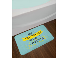 Victory is Forever Text Bath Mat