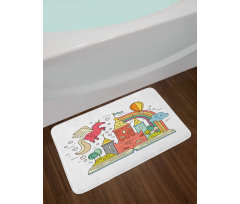 Princess Castle Nursery Bath Mat