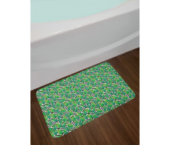 Banana Leaves on Modern Bath Mat