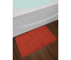 Cheerful Motif Memphis Art Bath Mat