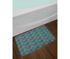 Jungle Flourishing Bath Mat