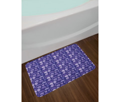 Retro Ellipse Hippie Spots Bath Mat