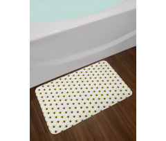 Silhouettes on Hexagons Bath Mat