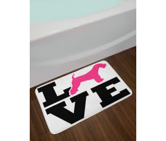 Pop Dog Lover Art Bath Mat