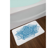 Wild Pointy Petals Bath Mat