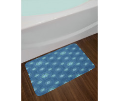 Intricate Floral Motif Bath Mat