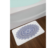 Meditative Floral Art Bath Mat