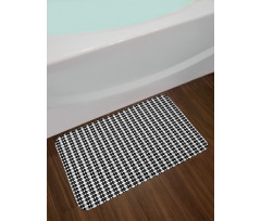 Symmetric Abstract Shapes Bath Mat