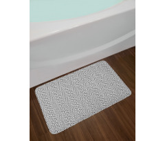 Quirky Squares Pattern Bath Mat