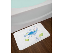 Martini Splashing Lime Bath Mat