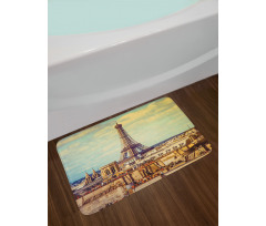 Paris Cityscape Bath Mat